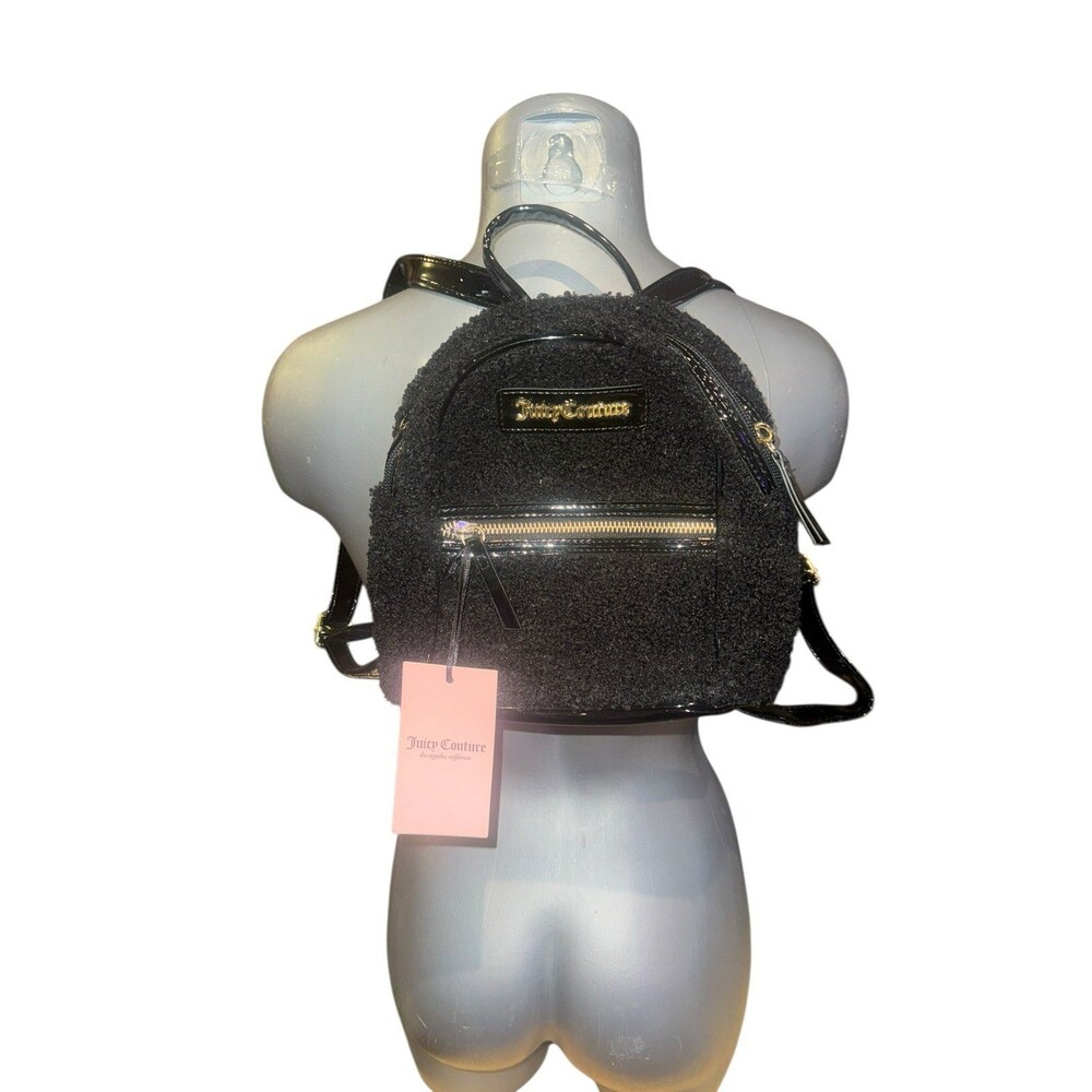 NWT Juicy couture mini backpack faux fur